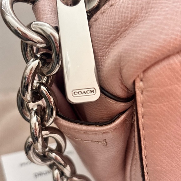 COACH Small Campbell Turnlock Blush Pink Leather Crossbody Camera Bag - Picture 6 of 13